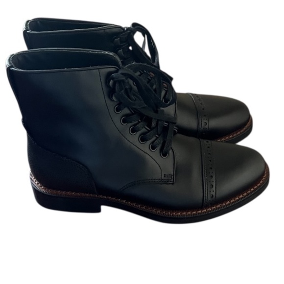 Coach‎ Bleecker Cap Toe Black Boots Men\'s 8D main image 14